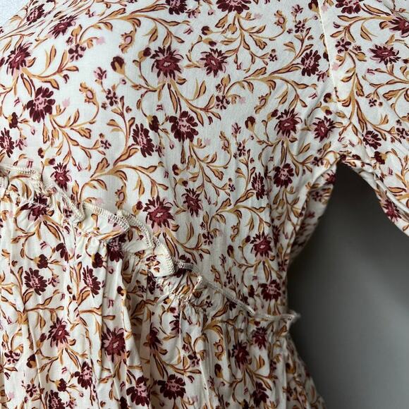 NWT Jane and Delancey Dress Size Small Long Sleeve V-Neck Boho Cottage Prairie - Picture 5 of 11